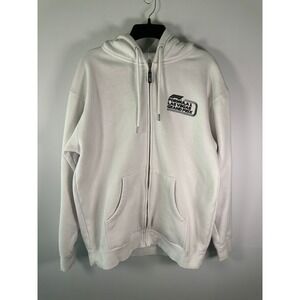 Formula 1 Hoodie Mens L Las Vegas Grand Prix 2023 White Graphic FullZip